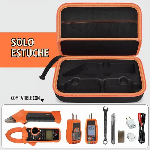 Vista 2 de Casmilee Estuche buscador de disyuntores para Klein ET310/RT250 Negro y anaranjado