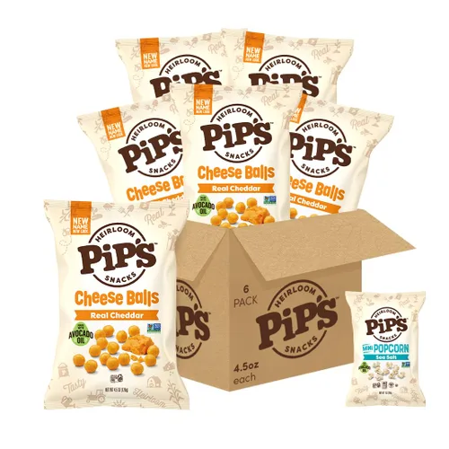 Vista 11 de Bolas de Queso Cheddar de Heirloom Pip's Snacks - Cheddar 1oz 24 unidades - Aperitivos Saludables, Aperitivos Sin Gluten, Paquetes de Aperitivos