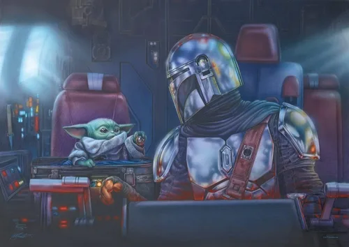 Vista 38 de MIGHTYPRINT Arte de pared de Star Wars The Mandalorian de 24 x 17 pulgadas