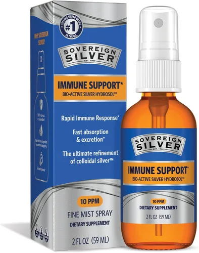 Vista 9 de Sovereign Silver Apoyo inmunológico, plata coloidal, espray de niebla fina, 1 onza líquida Hidrosol de plata Bio-Activo, 10 ppm