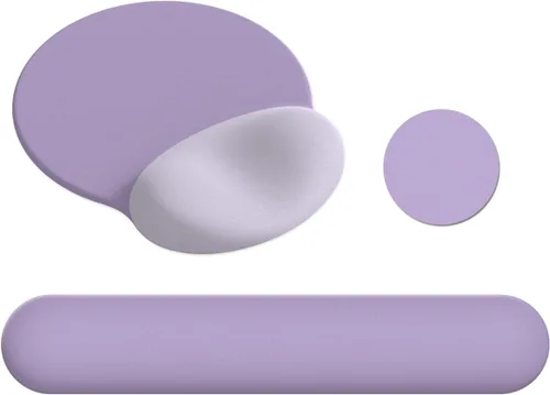 Vista 10 de AIMSA Alfombrilla de mouse con soporte para reposamuñecas, juego de reposamuñecas para teclado, alfombrilla ergonómica de espuma viscoelástica