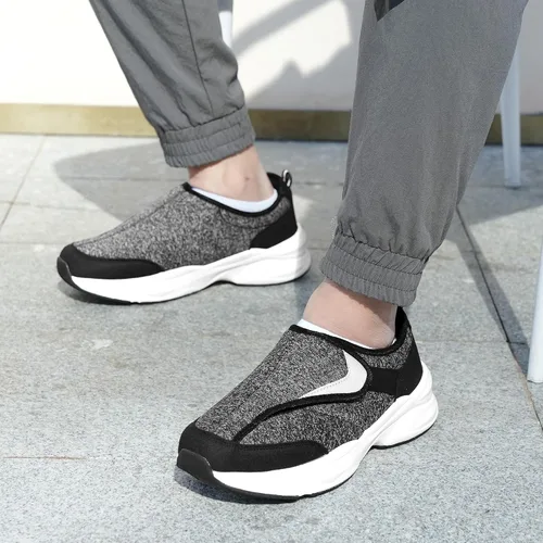 Vista 2 de Ortho + Rest Zapatos para diabéticos para hombre, pies hinchados, para caminar, para caminar, con soporte para el arco, zapatillas ortopédicas