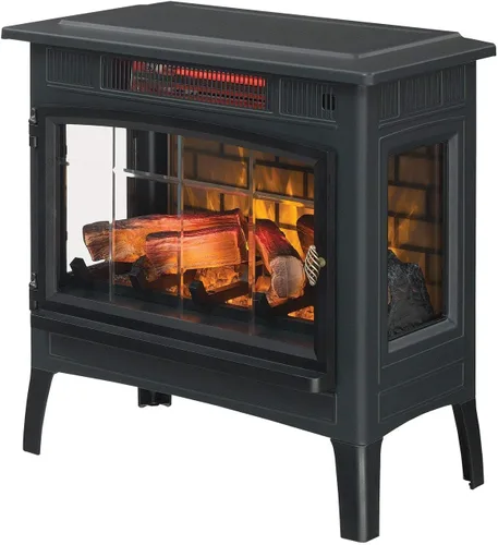 Vista 5 de Duraflame DFI-5010 - Estufa infrarroja en 3D para chimenea eléctrica con control remoto