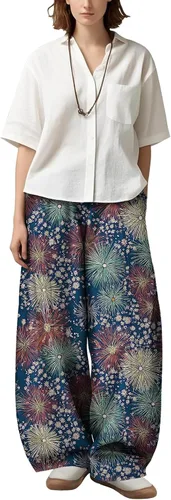 Vista 12 de Womens Wide Leg Firework Pattern Pants High Waist Cotton Blend Lantern Trousers Casual Summer Loungewear