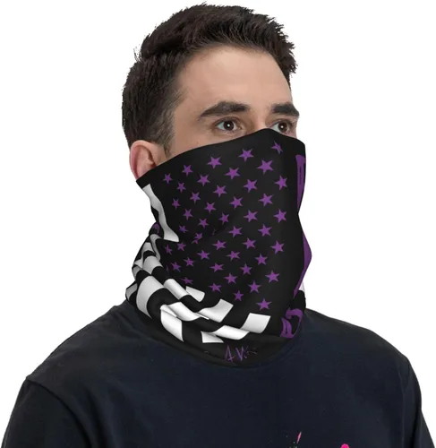 Vista 8 de Pasamontañas para el cuello para adultos, máscara facial multiusos, sin costuras, duradera, fina, transpirable, bandana