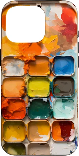 Vista 20 de Pinturas de acuarela y paleta de pintura, funda colorida para el iPhone 17