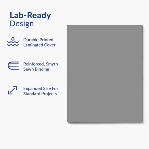Vista 3 de Vela Sciences B7-D - Cuaderno expandido de laboratorio de tapa blanda, 9.25 x 11.75 pulgadas (9.3 x 11.8 in), 144 páginas, encuadernado permanente
