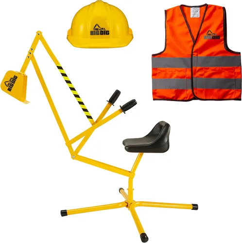 Vista 11 de Excavadora Big Dig con base de rotación 360, color naranja