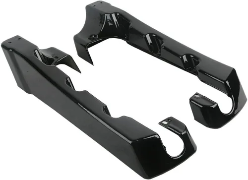 Vista 5 de TCMT Extensión de Bolsa de Sillín Dura Estirada de 4" Compatible con Modelos Harley Touring CVO Road Glide Road King Street Glide Electra Glide