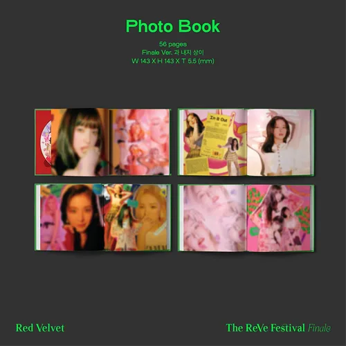 Vista 4 de K-POP [3 regalo] Red Velvet The Reve Festival Finale álbum de reempaquetado [Scrapbook ver] CD+Póster plegado+Tarjeta fotográfica extra+Máscara 3D