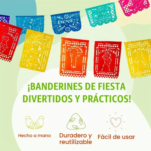 Vista 8 de Encanto - Decoraciones para fiesta de cumpleaños, papel picado, plástico