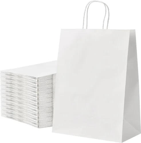 Vista 16 de RACETOP Bolsas de Papel Marrón Grandes con Asas al Por Mayor 100 Piezas 16x6x12 Pulgadas Bolsas de Regalo al Por Mayor, Bolsas de Papel Kraft Marrón