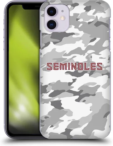 Vista 9 de Head Case Designs Funda rígida con licencia oficial de la Universidad Estatal de Florida FSU Camou compatible con Apple iPhone 11