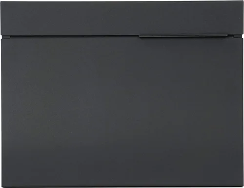 Vista 2 de Vsons Buzón de diseño moderno, buzón de pared Vsons Design Mitch B (aluminio negro con recubrimiento en polvo) (negro)
