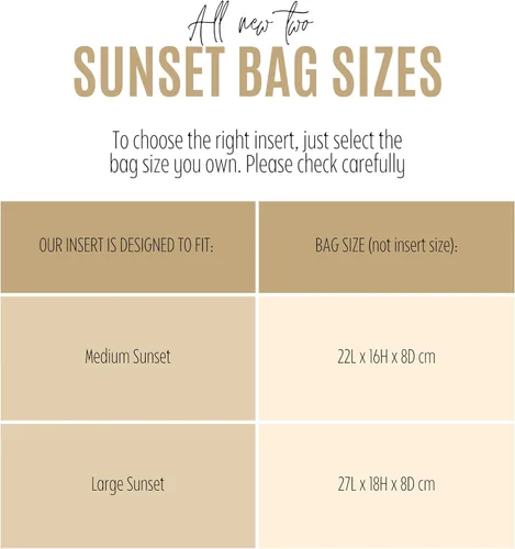 Vista 2 de Divitize Premium Purse Organizer for Sunset Medium Bag Organizer Insert, Large Sunset Bag Insert, FULL Set of 2 Inserts Handmade 2mm Premium Felt