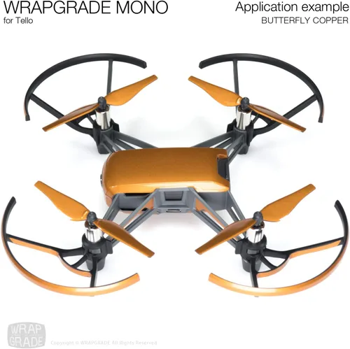 Vista 2 de Wrapgrade Mono Skin compatible con Tello (Butterfly Copper)