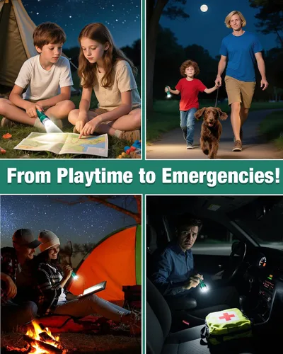 Vista 6 de EverBrite Mini linterna, luz LED con 3 modos, 3 pilas AAA incluidas, linterna pequeña resistente al agua para emergencias y campamento, verde