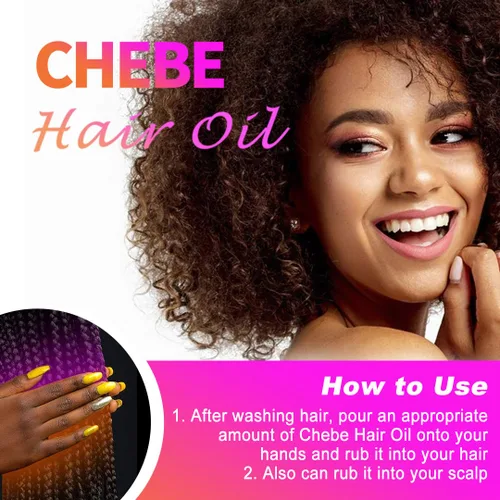 Vista 4 de Aceite para el cabello Chebe 100% natural, aceite de gowwim Chebe, fabricado con auténtico polvo Chebe de Chad, tratamiento de pérdida de cabello