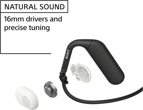 Vista 5 de Sony Float Run - Auriculares deportivos inalámbricos Bluetooth para correr y hacer ejercicio con micrófono y resistencia al agua IPX4, WIOE610/B
