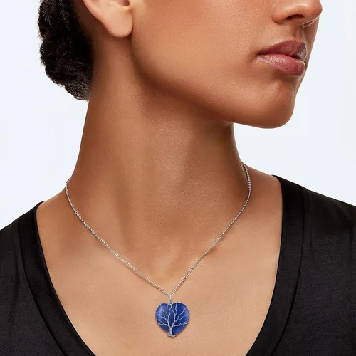 Vista 2 de Bestyle Collar de cristal curativo envuelto en árbol de la vida, colgante de piedra natal de 12 meses para parrillas de mujer, joyería de piedras