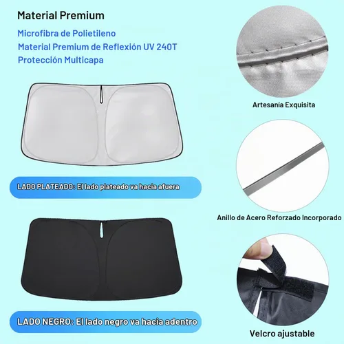 Vista 5 de Parasol para parabrisas BMW Serie 3 2006-2011 Accesorios Plegable