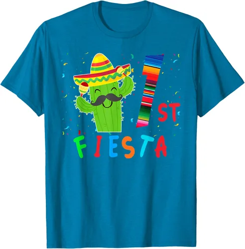Vista 60 de Camiseta mexicana para fiesta temática de cumpleaños a juego, Negro, S