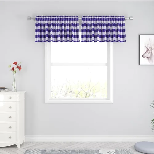 Vista 7 de UPOPO 2 cortinas de cocina a cuadros de búfalo, clásicas, a cuadros, estilo granja, cenefa para ventana, sala de estar, dormitorio, bolsillo