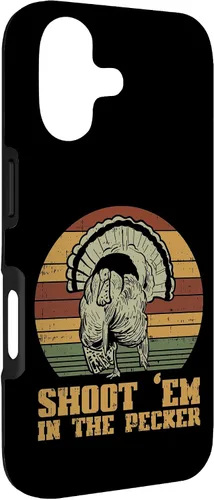 Vista 3 de Shoot Em in The Pecker Turkey Vintage Hunting Hunter Gift Case for iPhone 17