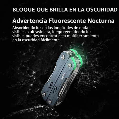 Vista 2 de NexTool Mini Sailor S11 Llavero multiherramienta, alicates EDC 11 en 1 (azul)