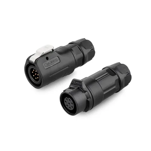 Vista 14 de CNLINKO LP-12 Conector de 2 pines IP68 Enchufe eléctrico circular impermeable para equipos al aire libre Maquinaria industrial solar DC 12V M12 2-8