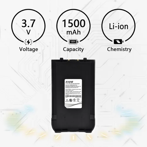 Vista 3 de Paquete de 2 baterías de 3.7 V 1500 mAh para nueva versión AR-6