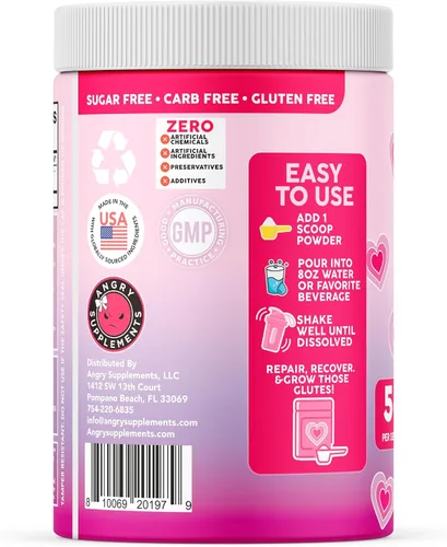 Vista 2 de Mezcla de bebida en polvo de creatina monohidrato para mujer, 100% creatina pura micronizada, 0.18 onzas por porción, apoyo energético