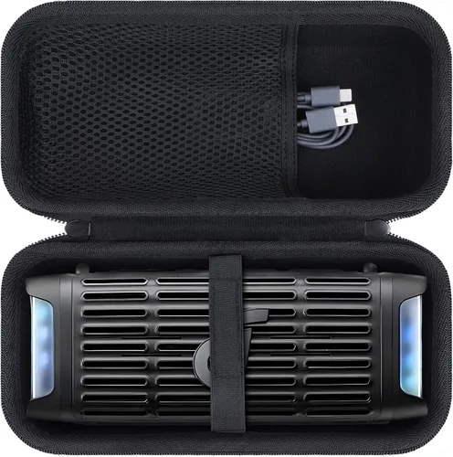 Vista 10 de Lebakort Estuche de almacenamiento compatible con altavoz Anker Soundcore Boom 3i para exteriores (funda azul)