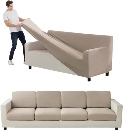 Vista 107 de Funda para Sofá de Terciopelo, Fundas Elásticas para Sofá para Funda Principal Separada/Respaldos y Cojines de Asiento, Funda para Sofá, para Fundas