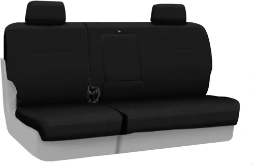 Vista 25 de Coverking Funda de asiento de ajuste personalizado para modelos selectos de Nissan Frontier, polialgodón (negro)