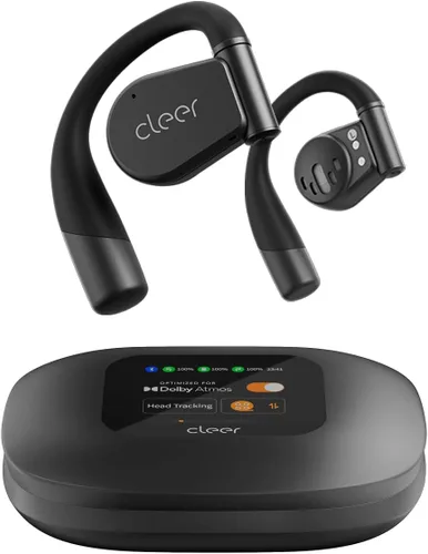 Vista 10 de Cleer ARC 3 Auriculares abiertos con Dolby Atmos y batería de 50 horas Gris claro