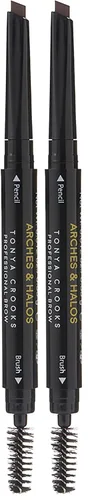 Vista 11 de Arches and Halos - Mousse de microfibra teñida para cejas, moldeador de cejas ricamente pigmentado, bolígrafo de relleno resistente al agua, vegano