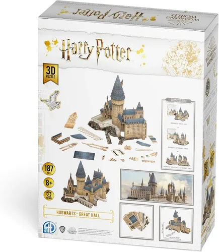 Vista 6 de 4D Cityscape Harry Potter Great Hall - Rompecabezas de papel 3D estándar, multicolor