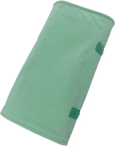 Vista 9 de UnionPlus Joyero de viaje de terciopelo organizador para collar, verde hielo