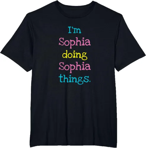 Vista 69 de Sophia - Camiseta con texto personalizado para niñas
