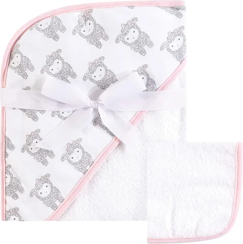 Vista 12 de Hudson Baby Toalla y toallita unisex con capucha de algodón para bebé, Woodland, talla única Bosque