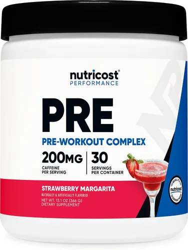 Vista 14 de Nutricost Polvo de pre-entrenamiento complejo (30 porciones, frambuesa azul) - Suplemento pre-entrenamiento con beta-alanina, taurina y aminoácidos