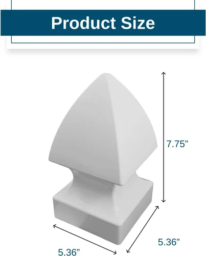 Vista 4 de WEATHERABLES Tapas de poste de 4 x 4 – Cubierta de vinilo resistente a la intemperie para exteriores para una durabilidad duradera y fácil