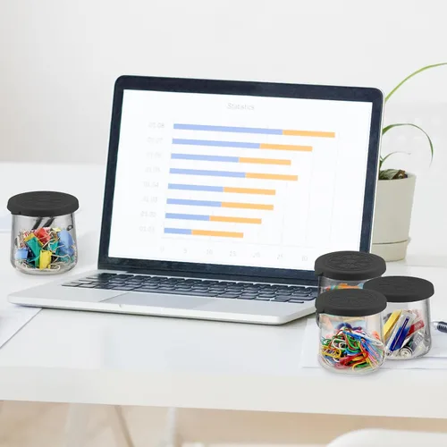Vista 6 de Oui - Tapas de silicona para tarros de yogurt, cubiertas para tarros de vidrio de yogur Oui de 5 onzas, perfectas para botellas de yogur Oui