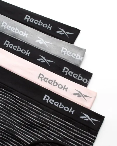 Vista 2 de Reebok Womens Underwear 5 Pack Seamless Hipster Briefs (S-XL)