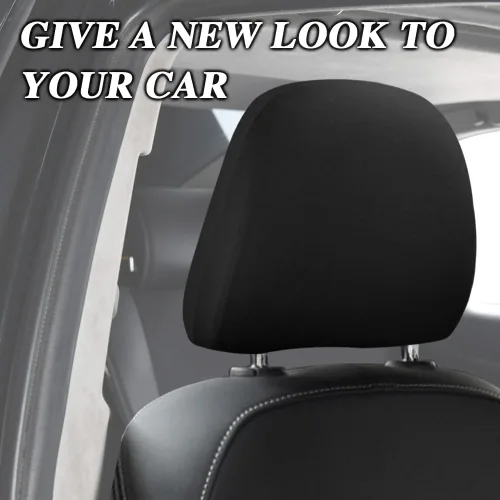 Vista 7 de 2 fundas para reposacabezas de asiento de automóvil, fundas para reposacabezas, accesorios de funda de asiento de automóvil, funda protectora suave