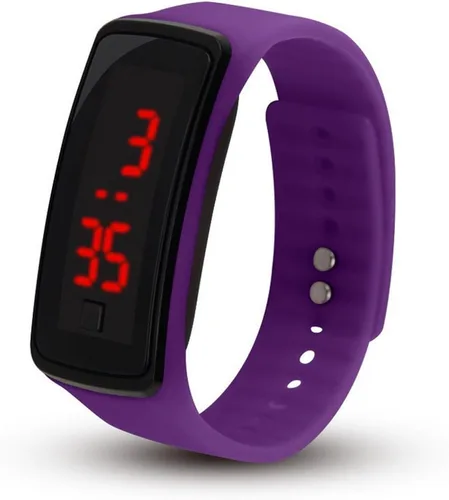 Vista 5 de Unisex Silicona LED Digital Creativa Pantalla Táctil Reloj Deportivo Pulsera 10 Pack