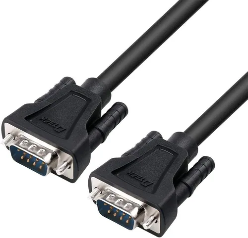 Vista 3 de DTech DB9 - Cable serie de 9 pines, macho a macho, RS232 recto, portátil