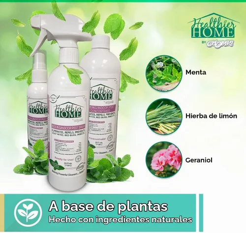 Vista 5 de CHOMP! Spray para control de insectos y plagas, 24 onzas, uso en interiores y exteriores, hormigas de fórmula a base de plantas, chinches, arañas