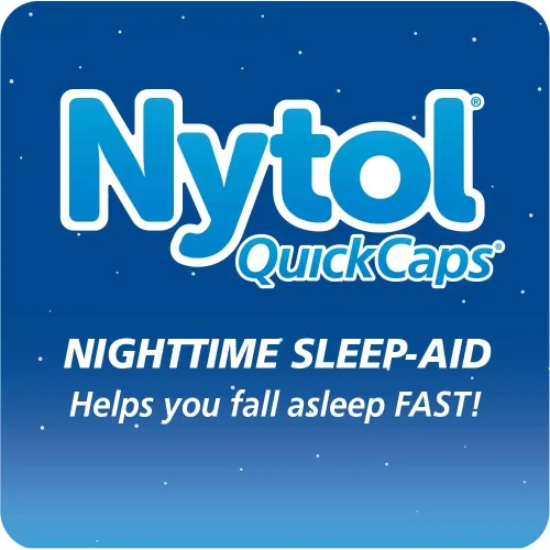 Vista 2 de Nytol Quick Caps - Ayuda para dormir por la noche, te ayuda a conciliar el sueño rápidamente, 16 cápsulas